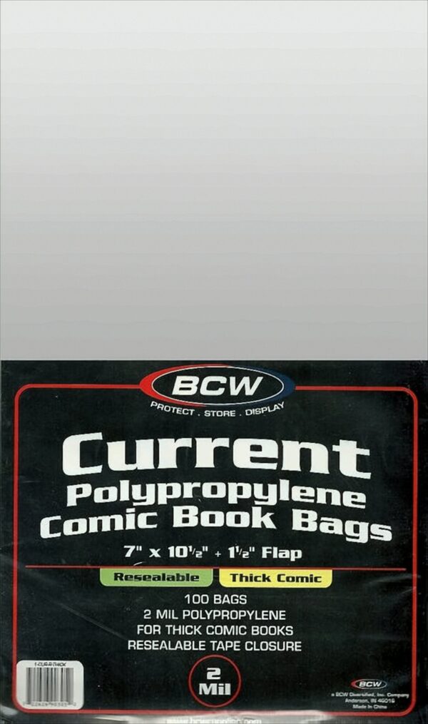 BCW Resealable Current Thick Comic Bags