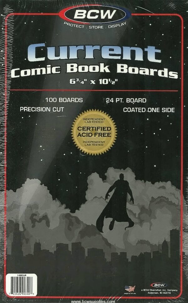 BCW Current Comic Book Boards 24 pt. (100 Stück)