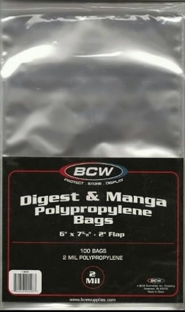 BCW Digest & Manga Bags (100 ct.)