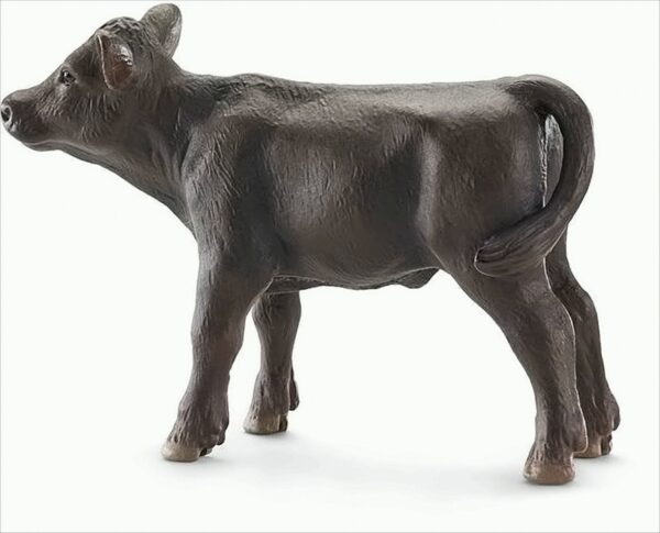 Schleich 13768 - Angus Kalb, Tier Spielfigur, schwarz