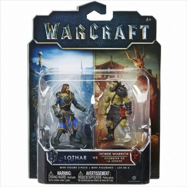 Merc Warcraft 2 Figuren 6cm Pack 1 Lothar & Horde Warrior