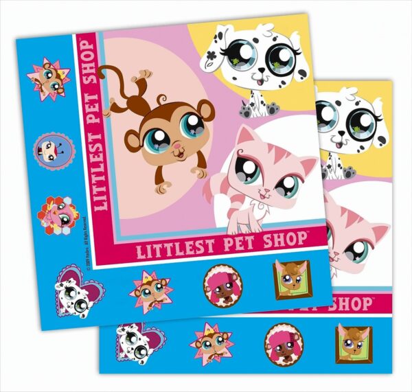 Littlest Pet Shop 2-lagige Papierservietten 33x33cm