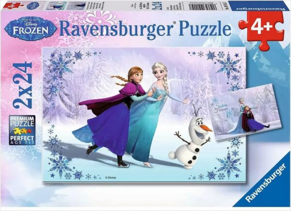 Puzzle: Frozen - Schwestern für immer (2x24 Teile)