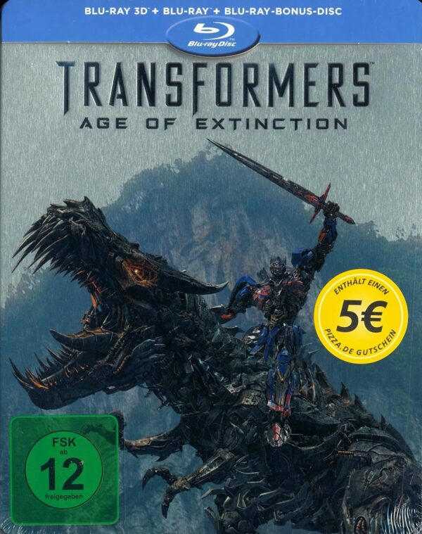 Transformers: Ära des Untergangs 3D - Limited Edition Steelbook (Blu-ray 3D + Blu-ray + Bonus Blu-ray)