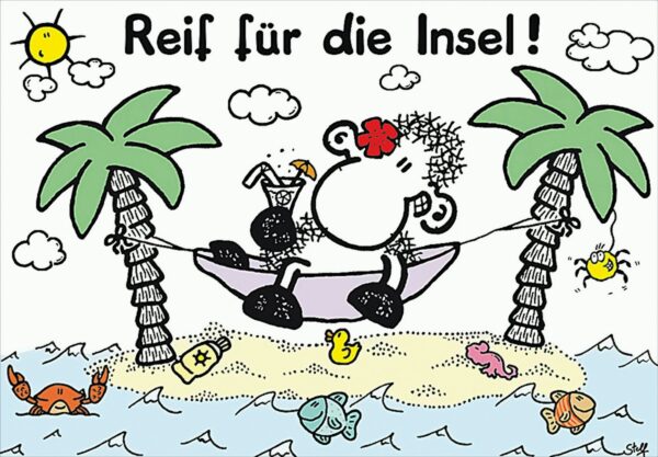 Ravensburger 15143 - Sheepworld: Reif für die Insel, 150 Teile Travel Puzzle