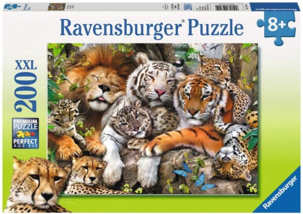 Ravensburger 12721 - Schmusende Raubkatzen - 200 Teile