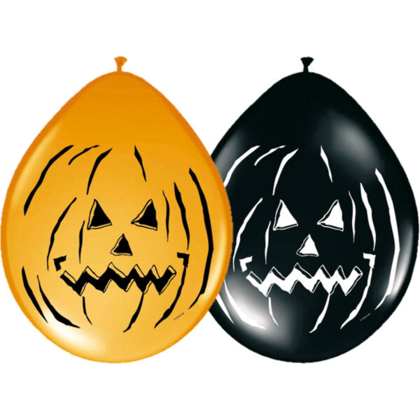 Halloween Kürbisballons 30 cm - 8 Stück