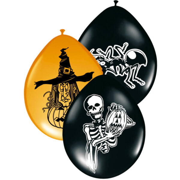 Halloween Ballons 30 cm - 8 Stück