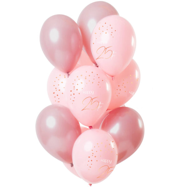 Ballon Set Elegant Lush Blush 25 Jahre Pink 30cm - 12 Stück