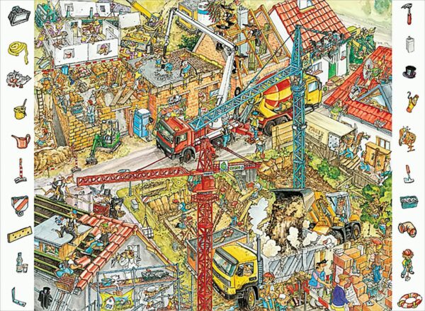 Baustelle, 84 Teile Entdecker Puzzle