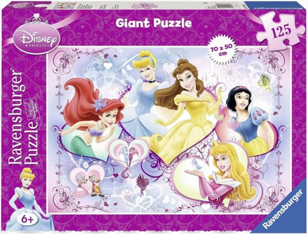 Gllückliche Prinzessinnen 125 Teile Giant Puzzle