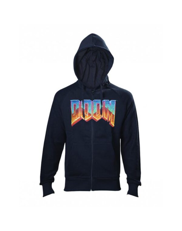 Bioworld DOOM Hoodie Vintage Logo S schwarz