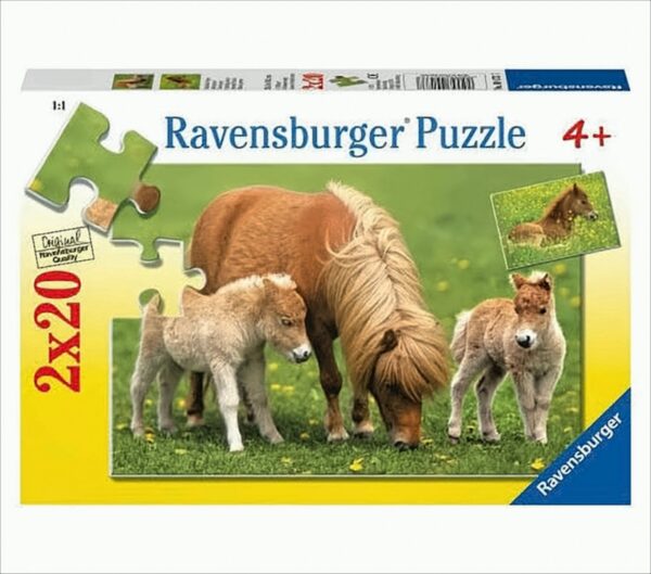 Niedliche Ponys 2 x 20 Teile Puzzle