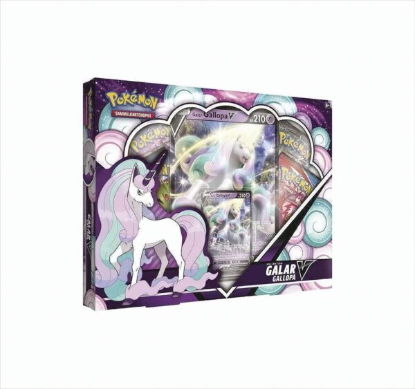 Pokemon Galar-Gallopa V-Box Deutsche Ausgabe