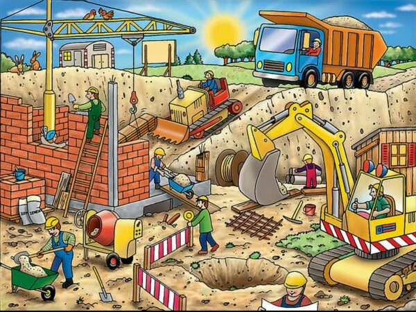 An der Baustelle - Puzzle