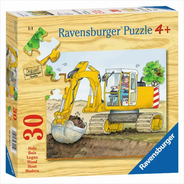 Holzpuzzle - Baustelle, 30 Teile