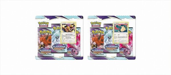 Pokémon Schwert & Schild Schaurige Herrschaft - Booster-Blister 3er-Pack Deutsche Ausgabe