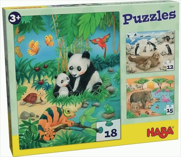 HABA - Puzzles Tierfamilien