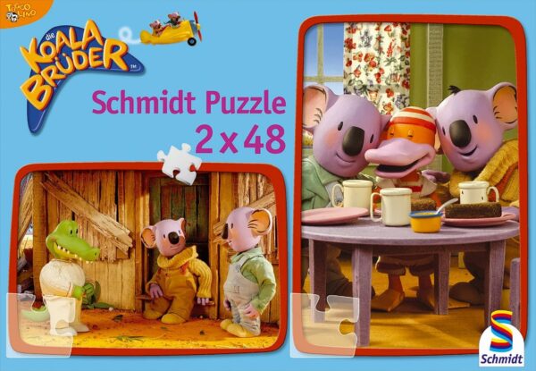 Die Koala Brüder™ - Archies neues Haus / Die gute Alice, Kinder-Puzzle, 2 x 48 Teile