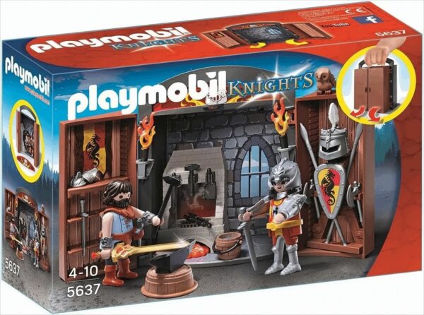 Playmobil 5637 - Ritterschmiede, Aufklapp-Spiel-Box