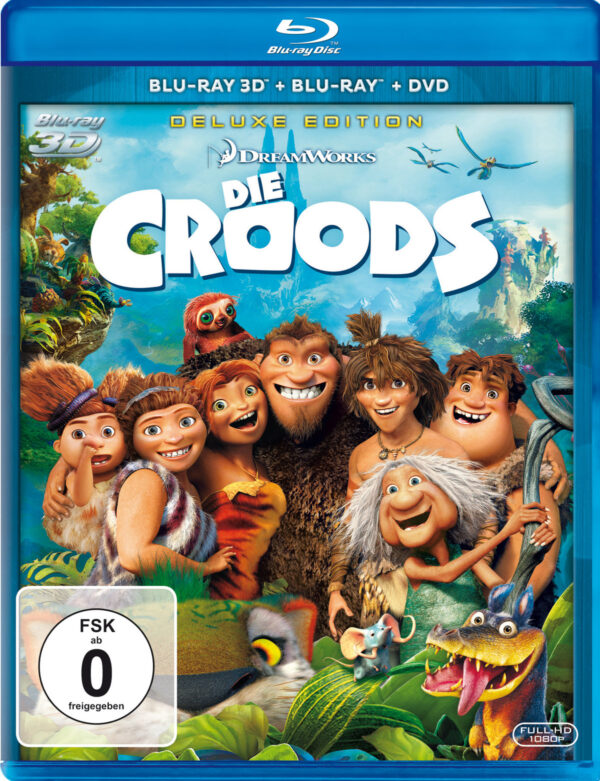 Die Croods (Blu-ray 3D, + Blu-ray 2D, + DVD, Deluxe Edition)