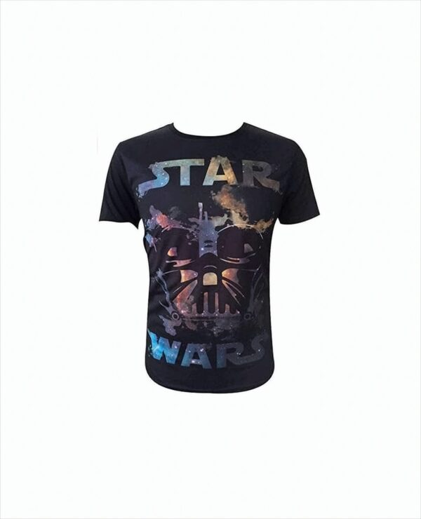 Star Wars Herren T-Shirt Darth Vader All-Over, Schwarz -M-