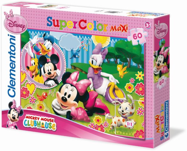 Supercolor Maxi Puzzle, 60 Teile - Minnie's Friends