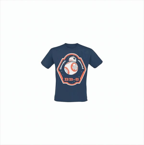 Star Wars Herren BB-8 and Stars T-Shirt, Blau, M