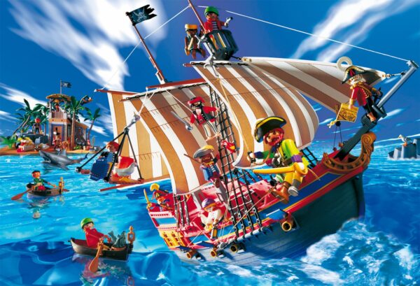 Playmobil Piratenschiff, 200 Teile Puzzle