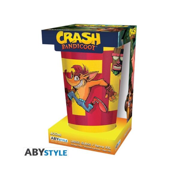 Crash Bandicoot - Trinkglass 400 ml