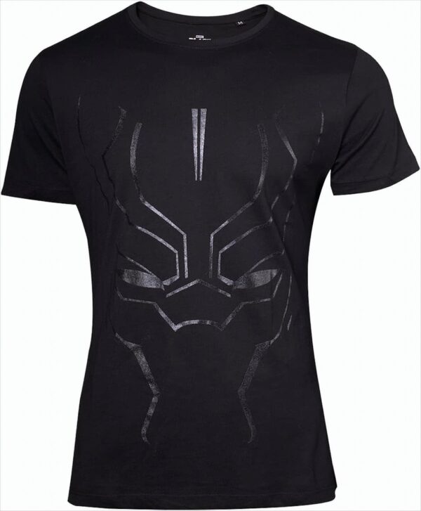 Black Panther Movie T-Shirt Black on Black Face Men's T-Shirt 2XL