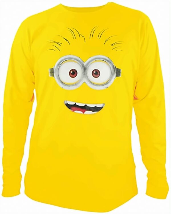 T-Shirt long Minions Face M Longsleeve gelb