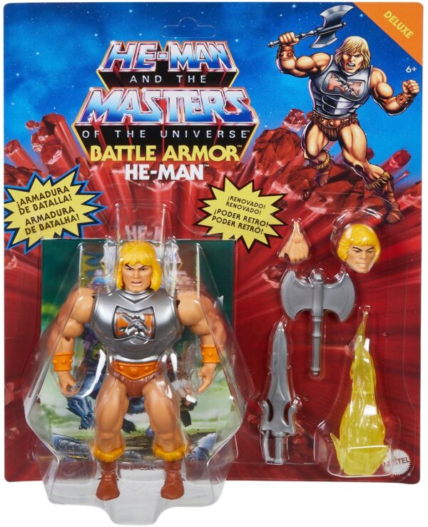 Mattel - Masters of the Universe - Origins Deluxe Actionfigur, 14 cm, He-Man