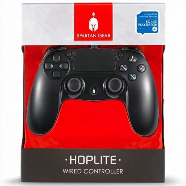 PS4 Controller Spartan Gear Hoplite wired black kompatibel mit PC und PS-4