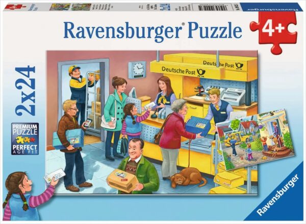 Ravensburger Puzzle - Arbeit bei der Post, 2x24 Teile