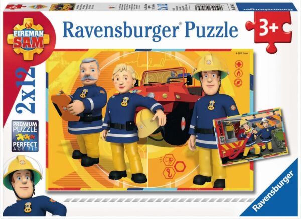 Sam im Einsatz, 2 x 12 Teile Puzzle