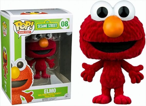 Funko Sesamstreet Elmo Flocked Figur, Mehrfarbig, 7136