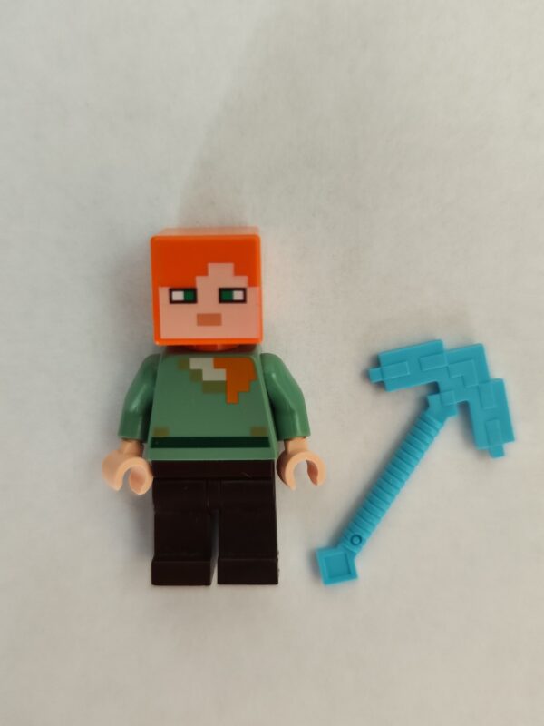 Lego Figur Alex -- Minecraft-- (aus Set 21123, kompatibel mit Anderen Lego)