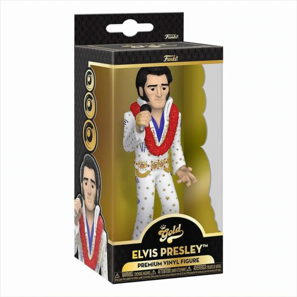 Elvis Presley Gold Vinyl Figur 13 cm