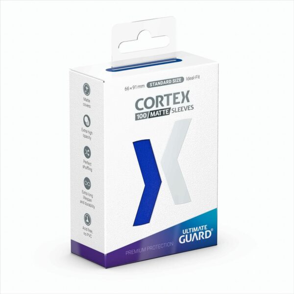 UG Cortex Sleeves Standard Matt Blau 100ct.