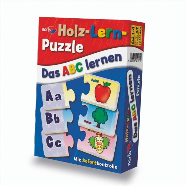 Noris Spiele - Holz-Lern-Puzzle - Das ABC lernen