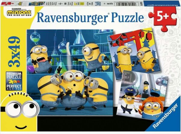 Ravensburger - Witzige Minions, 3 x 49 Teile