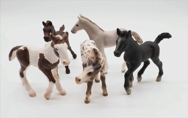 Schleich 5 Fohlen / Baby-Pferde