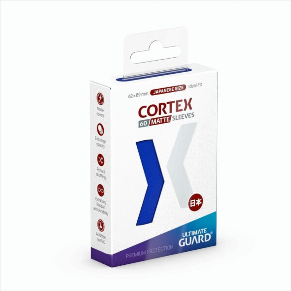 UG Cortex Sleeves Japan Size Matt Blau 60 ct.