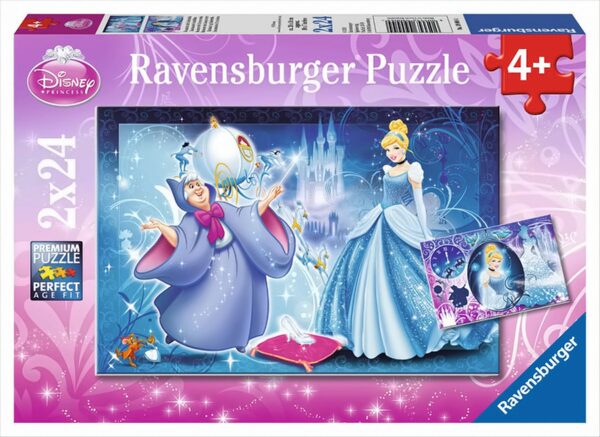 Ravensburger Puzzle - Bezaubernde Cinderella, 2x24 Teile