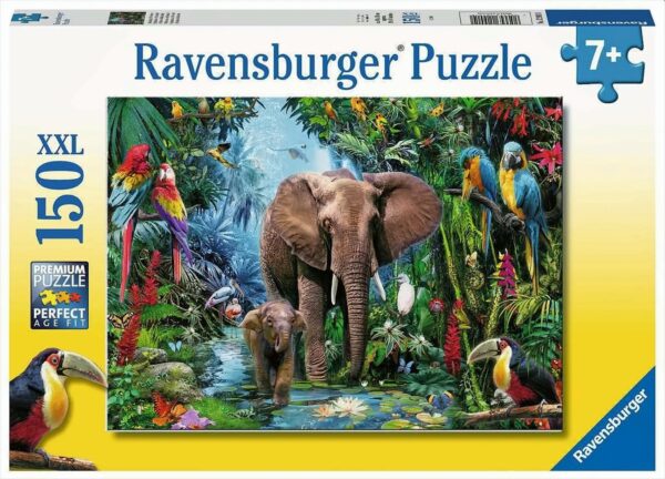 Dschungelelefanten, 150 Teile Puzzle