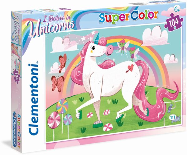 Unicorns - Einhörner, 104 Teile Puzzle