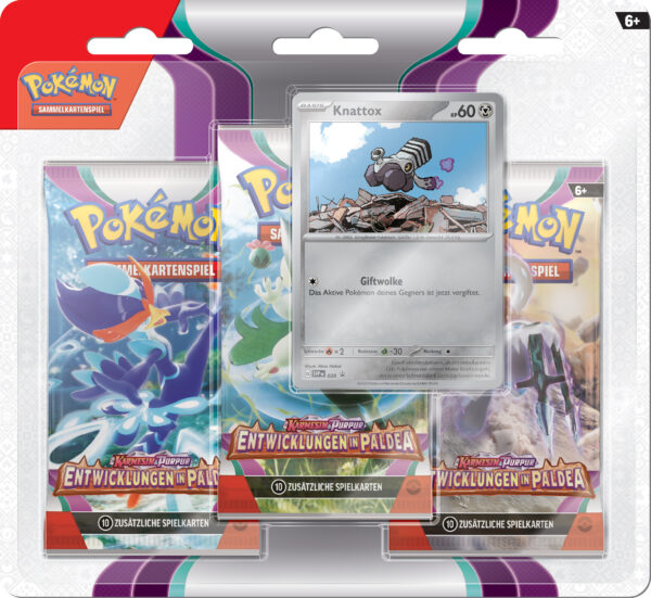 Pokémon Karmesin & Purpur – Entwicklungen in Paldea Blister-Pack Knattox