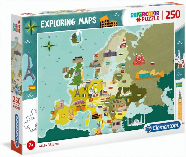 Exploring Maps Great places in Europe, 250 Teile