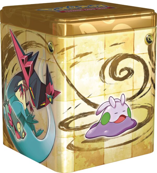 Pokemon Stapel-Tin-Box Drache (3 Boosterpacks & 2 Stickerbögen)